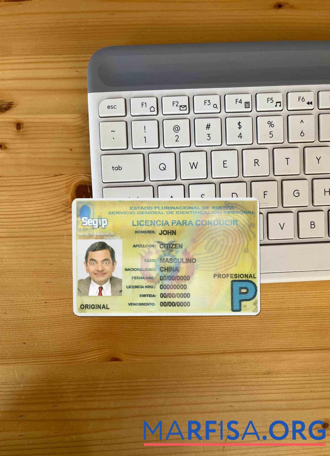 Blank Bolivia DL photolook example